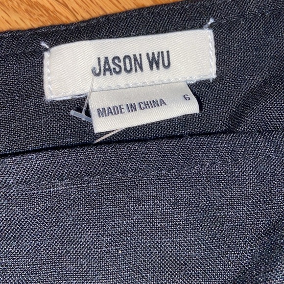 NWT Jason Wu Black Beaded Trim Women's Cropped Top size 6 - Picture 3 of 8